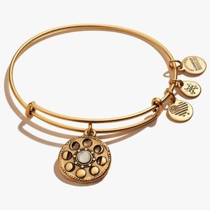 NWT Alex and Ani gold Lunar phase bracelet